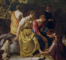 Vermeer, Diana mit ihren Gefährtinnen von klassik art