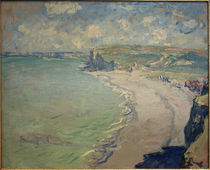Monet / The beach of Pourville / 1882 by klassik art