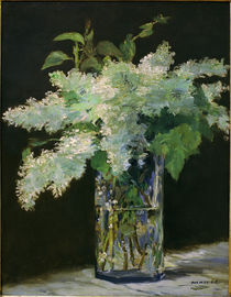 Manet / White Lilacs in a Crystal Vase / 1882 by klassik art