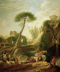 F.Boucher, Phantastic Landscape at Tivoli by klassik art