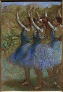 Degas / Three dancers in blue /  c. 1895 by klassik art