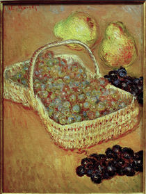 Monet / Basket with grapes and pears/1883 by klassik art