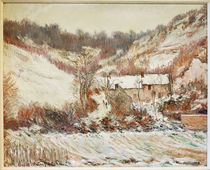 Monet / Snowy atmosphere near Falaise/1886 by klassik art
