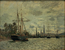 Monet / The Seine near Rouen / 1873 by klassik art