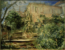 M. Slevogt, Der Garten in Neukastel mit der Bibliothek von klassik art