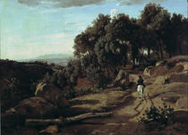 C.Corot, Landschaft bei Volterra/ 1838 von klassik art