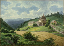 Josefsberg mit Pfarrkirche /  Aquarell von E. Gurk by klassik art