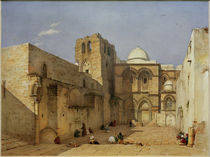 Jerusalem, Grabeskirche  / Aquarell von L. Russ von klassik art
