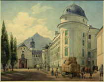 Innsbruck, Hofburg und Franziskanerkirche  / Aquarell von J. Alt von klassik art