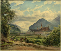 Stift Wilten bei Innsbruck / Aquarell von J. Alt by klassik art