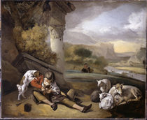 J.Weenix, Landschaft mit Hirtenjunge von klassik art