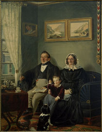 P.Schwingen, Johann Peter Keuchen und Sophie Karoline Keuchen geb. Frowein mit ihrem Enkel Eduard Werlé by klassik art
