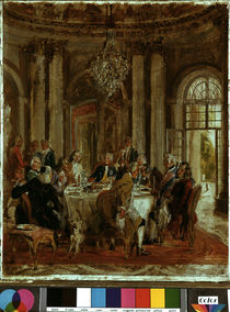 Friedrichs d. Gr. Tafelrunde / Menzel von klassik art