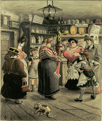 Heinrich Zille, Women in the pub by klassik art