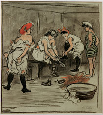 Heinrich Zille, Four Women in the Changing Room by klassik art