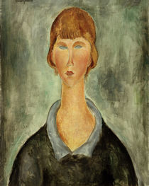 Amedeo Modigliani, Portrait of a young woman by klassik art