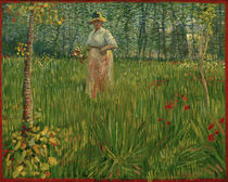 V. van Gogh, Frau in einem Garten von klassik art