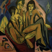 E.L.Kirchner, Unterhaltung der Künstler von klassik art