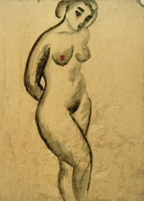 A.Macke, Female nude, standing by klassik art