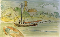E.L.Kirchner, Fehmarnküste m. Leuchtturm von klassik art