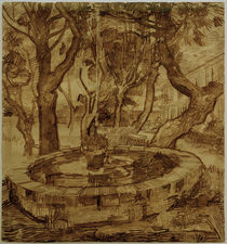 v. Gogh, Fountain in the Asylum / Draw. by klassik art