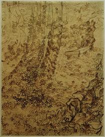 v. Gogh, Bäume mit Efeu im Garten... von klassik-art