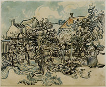 V. v. Gogh, Alter Weingarten mit Bäuerin von klassik art