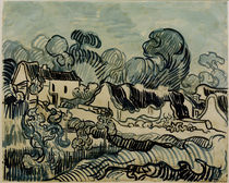 V. v. Gogh, Landscape w. Cottages / 1890 by klassik art