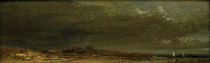 Landscape with Lake / C. Spitzweg / Painting c.1865 by klassik art