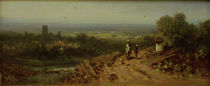 C.Spitzweg, Landschaft mit Reiter von klassik art