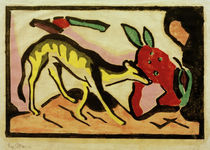 Franz Marc, Imaginary animal by klassik art