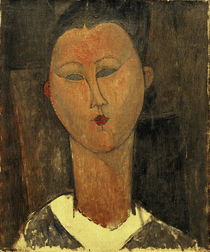 A.Modigliani, Junge Frau m. weißem Kragen / VERDACHT e. FÄLSCH von klassik art