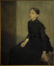 V. Hammershöi, Porträt eines jungen Mädchens. Die Schwester des Künstlers, Anna Hammershöi von klassik art
