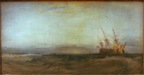 W.Turner, Ein auf Grund gelauf. Schiff von klassik art