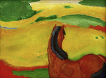 Horse in a Landscape / F. Marc / Painting, 1910 by klassik art
