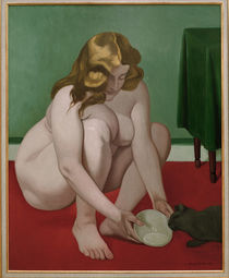 F.Vallotton / Woman with Cat / 1919 by AKG  Images