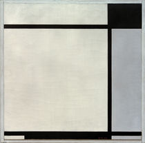 Mondrian / Tableau No.II, mit Schwarz und Grau von klassik art