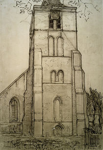 Church in Domburg / P. Mondrian / Drawing c.1910 by klassik art