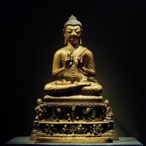 Predigender Buddha / Skulptur, 8. Jhdt. von klassik art
