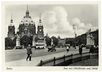 Berlin, Dom mit  Schlossbrücke / Fotopostkarte, um 1930 von klassik art