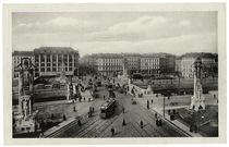 Berlin, Oranienplatz mit Oranienbrücke / Fotopostkarte von klassik art