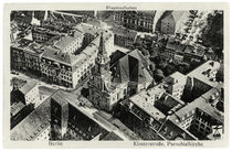 Berlin, Parochialkirche, Luftaufnahme / Fotopostkarte, um 1920 von klassik art