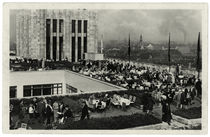 Berlin, Dachgarten Kaufhaus Karstadt / Fotopostkarte, um 1930 von klassik art