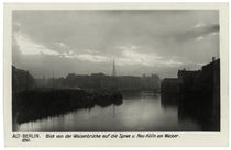 Berlin, Spree und Neukölln am Wasser / Fotopostkarte, um 1900 von klassik art