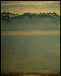 F.Hodler, Genfer See mit den Savoyer Alpen by klassik art
