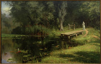 W.D.Polenow, Zugewachsener Teich by klassik art