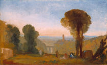 W.Turner, Italienische Landschaft mit Brücke und Turm by klassik art