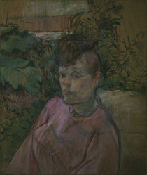 Toulouse-Lautrec, Frau im Garten von klassik art