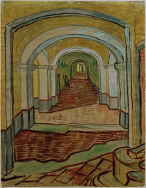V. van Gogh, A corridor in the Asylum. by klassik art