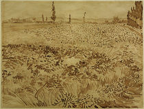 V. v. Gogh, Wheat Field / Drawing / 1888 by klassik art